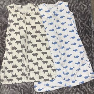 HB Sleep Sack Wearable Blanket LG 12-18 Mo. & XL 18-24 Mo. 100% Cotton Lot Of 2